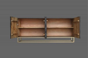 BUFET/COMODA LIVING 177CM, VULCANO, LEMN DE MANGO SI CADRUL DIN METAL, ARTIM GROUP COLLECTION - Img 3