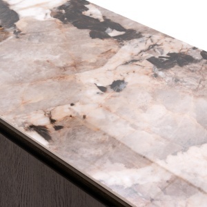 BUFET DINING LANGFORD, REALIZAT DIN METAL, LEMN, MDF SI CERAMICA, CULOARE MARO, DESIGN DEOSEBIT, RICHMOND INTERIORS - Img 2