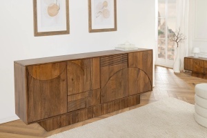 BUFET LIVING, ART DECO 170CM, LEMN DE MANGO, 3D, CULOARE MARO ANTICHIZAT, ARTIM GROUP SELECTION