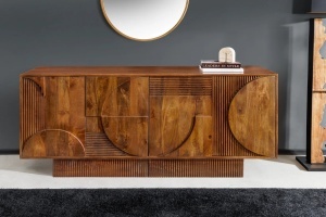 BUFET LIVING, ART DECO 170CM, LEMN DE MANGO, MODEL 3D, CULOARE MARO, ARTIM GROUP SELECTION