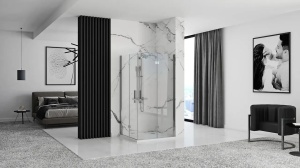 CABINA DE DUS REA MOLIER DOUBLE, PLIABILA, 80x80 CM, CROM, DIN STICLA, CALITATE SUPERIOARA - Img 3