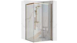 CABINA DE DUS REA SOLAR, CULISANTA, 90x90CM, AURIU, DIN STICLA, CALITATE SUPERIOARA