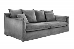 CANAPEA, 3 LOCURI 200CM, TEXTIL VELUR GRI, MODEL CONFORTABIL, ARTIM GROUP SELECTION