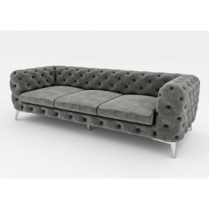 CANAPEA 3 LOCURI, CHESTERFIELD, DIN STOFA DE CALITATE, 243CM, CULOARE PERSONALIZATA, RPZ - Img 7
