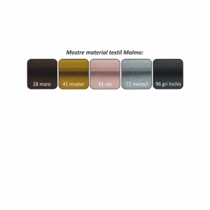 CANAPEA BELLIS U, MODEL DREAPTA, GRI/MUSTAR, DIN TEXTIL, FORMA U, TAPITAT, STIL MODERN, TK - Img 2