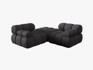 CANAPEA/COLTAR MODULAR BELLIS, 3 LOCURI, 188 CM, ESPRESSO 15, TAPITERIE DIN CATIFEA 3D, DESIGN DEOSEBIT - Img 3