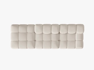 CANAPEA/COLTAR MODULAR BELLIS STANGA, 3 LOCURI, 282 CM, BEJ DESCHIS 23, TAPITERIE DIN CATIFEA 3D, DESIGN DEOSEBIT - Img 4