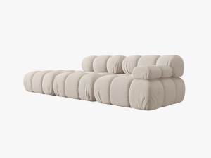 CANAPEA/COLTAR MODULAR BELLIS STANGA, 3 LOCURI, 282 CM, BEJ DESCHIS 23, TAPITERIE DIN CATIFEA 3D, DESIGN DEOSEBIT - Img 5