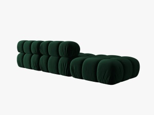 CANAPEA/COLTAR MODULAR BELLIS STANGA, 3 LOCURI, 282 CM, VERDE 38, TAPITERIE DIN CATIFEA, DESIGN DEOSEBIT - Img 3