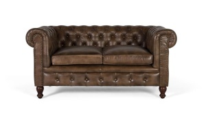 CANAPEA DEOSEBITA, CHESTERFIELD, COD 2211, DIN PIELE NATURALA, ARTIM GROUP SELECTION