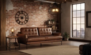 CANAPEA DEOSEBITA DIN PIELE NATURALA, COD 10006, CULOARE MARO, ARTIM GROUP SELECTION