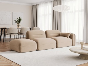 CANAPEA ELEGANTA 3 LOCURI, SYDNEY, DIVERSE CULORI, STANGA, MATERIAL CATIFEA, ARTIM GROUP SELECTION