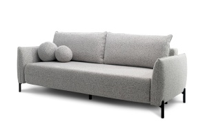 CANAPEA EXTENSIBILA AURORA GRI GRUPA II, CONFECTIONATA DIN TEXTIL, METAL SI SPUMA POLIURETANICA, STIL MODERN - Img 2