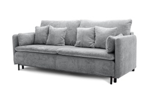 CANAPEA EXTENSIBILA MIRIA, GRI GRUPA III, CONFECTIONATA DIN METAL, SPUMA POLIURETANICA SI TEXTIL, STIL MODERN - Img 2
