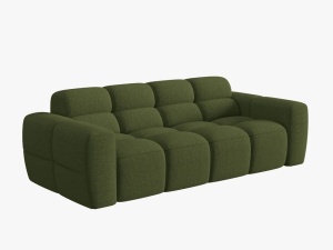CANAPEA LISA, 3 LOCURI, 216 CM, VERDE OLIVE 35, TAPITERIE DIN STOFA, DESIGN DEOSEBIT