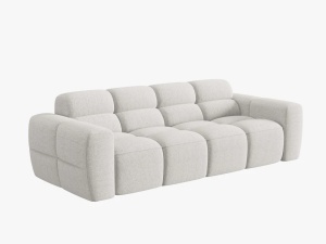 CANAPEA LISA, 4 LOCURI, 265 CM, GRI DESCHIS 01, TAPITERIE DIN STOFA, DESIGN DEOSEBIT