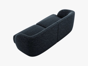 CANAPEA MILEY, 2 LOCURI, 180 CM, ALBASTRU 86, TAPITERIE CHENILLE, DESIGN DEOSEBIT - Img 3