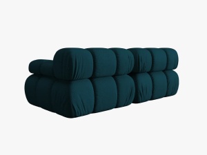 CANAPEA MODULARA BELLIS, 2 LOCURI, 188 CM, BLEUMARIN 87, TAPITERIE DIN CATIFEA 3D, DESIGN DEOSEBIT - Img 3