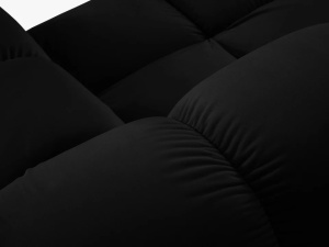 CANAPEA MODULARA BELLIS, 2 LOCURI, 188 CM, NEGRU 100, TAPITERIE DIN CATIFEA, DESIGN DEOSEBIT - Img 6