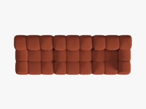 CANAPEA MODULARA BELLIS, 3 LOCURI, 282 CM, SCORTISOARA 44, TAPITERIE DIN CATIFEA 3D, DESIGN DEOSEBIT - Img 3