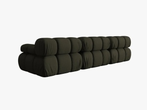 CANAPEA MODULARA BELLIS, 3 LOCURI, 282 CM, VERDE 77, TAPITERIE DIN CATIFEA 3D, DESIGN DEOSEBIT - Img 3