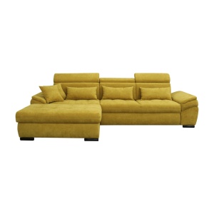CANAPEA NATIK NEW, MODEL STANGA, MUSTAR, DIN TEXTIL ALFA, EXTENSIBIL, SPATIU DEPOZITARE, STIL MODERN, TK - Img 4