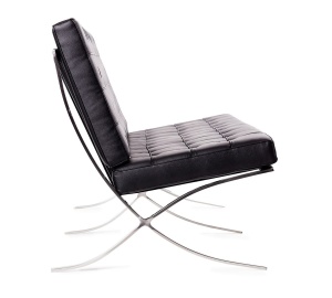 CANAPEA NEAGRA DIN PIELE NATURALA BARCELON STIL MODERN - Img 6