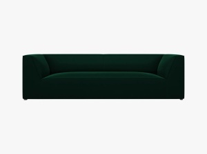 CANAPEA RUBY, CU 3 LOCURI, VERDE SMARALD, CU TAPITERIE DIN CATIFEA SALVADOR, MICADONI
