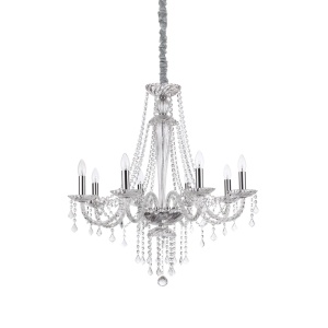 CANDELABRU AMADEUS SP8, TRANSPARENT, DIN STICLA, STIL CLASIC