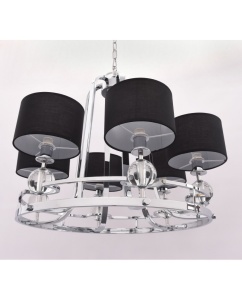 CANDELABRU MODERN REDFORD W6 DIN STICLA SI TEXTIL DESIGN DEOSEBIT - Img 3