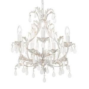 CANDELABRU PRELUCRAT MANUAL CASCINA SP5, ALB, DESIGN CLASIC, IDEAL LUX