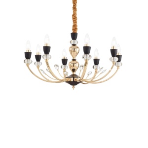 CANDELABRU VANITY SP8, AURIU, DIN METAL, STIL VINTAGE