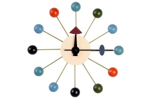 CEAS DECORATIV, TIK, MULTICOLOR, DIN LEMN SI METAL, STIL MODERN B2