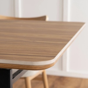 CEL MAI MIC PRET!!!MASA EXTENSIBILA 160-200CM, ARTIM MEBLE, REALIZATA DIN METAL, LEMN SI CERAMICA, CULOARE MARMURA STEJAR/STEJAR, STIL MODERN - Img 5