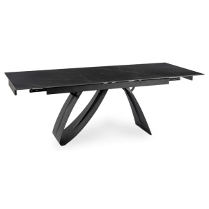 CEL MAI MIC PRET!!!MASA EXTENSIBILA 160-220CM, ARTIM MEBLE, REALIZATA DIN METAL SI CERAMICA, CULOARE MARMURA NEAGRA/NEGRU, STIL MODERN - Img 6