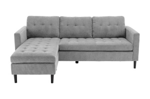 COLTAR 3 LOCURI, STOCKHOLM 220CM, STANGA/DREAPTA, MATERIAL CATIFEA GRI, ARTIM GROUP SELECTION