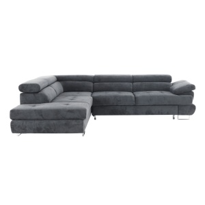 COLTAR BUTON P, MODEL STANGA, GRI, DIN TEXTIL, TETIERE REGLABILE, STIL MODERN, TK - Img 2