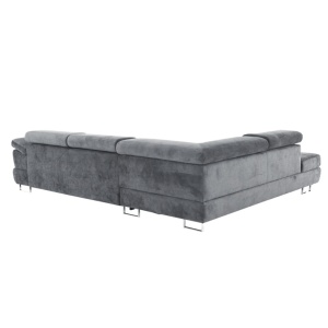COLTAR BUTON P, MODEL STANGA, GRI, DIN TEXTIL, TETIERE REGLABILE, STIL MODERN, TK - Img 6