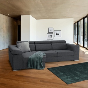 COLTAR DONA ROH, MODEL STANGA, GRI, DIN TEXTIL PORTO, EXTENSIBIL, SPATIU DEPOZITARE, STIL MODERN, TK - Img 7