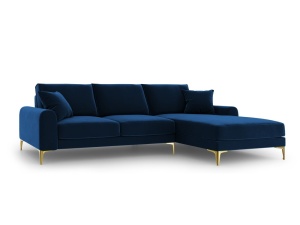 COLTAR ELEGANT DREAPTA 254CM, MADARA 5 LOCURI, DIVERSE CULORI, MATERIAL CATIFEA, ARTIM GROUP COLLECTION