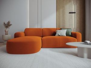 COLTAR ELEGANT STANGA 250CM, JASMIN 4 LOCURI, DIVERSE CULORI, MATERIAL CATIFEA, ARTIM GROUP COLLECTION