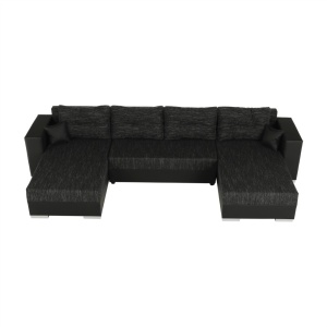 COLTAR ESSEN, UNIVERSAL (S/D), NEGRU, DIN PIELE ECOLOGICA SI TEXTIL, EXTENSIBIL, SPATIU DEPOZITARE, STIL MODERN, TK - Img 8
