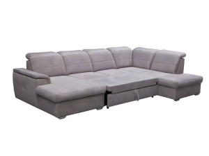 COLTAR EXTENSIBIL 320CM, BERGAMO U, CAPPUCCINO, DIN STOFA FINA DE CALITATE SUPERIOARA - Img 6