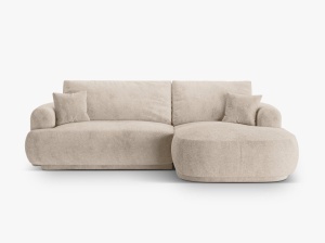 COLTAR EXTENSIBIL ELLA, DREAPTA, CU SPATIU DE DEPOZITARE, 5 LOCURI, 271 CM, DIVERSE CULORI SI MATERIALE, DESIGN DEOSEBIT - Img 8