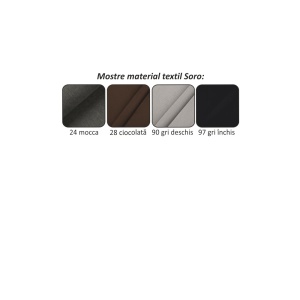 COLTAR FABIA, MODEL STANGA, MUSTAR, DIN TEXTIL/TESATURA, EXTENSIBIL, STIL MODERN, TK - Img 3