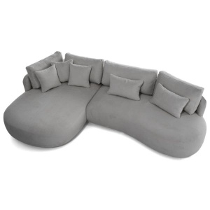COLTAR JACOB MINI, MATERIAL TEXTIL BOUCLE, CULOARE GRI, ARTIM GROUP COLLECTION