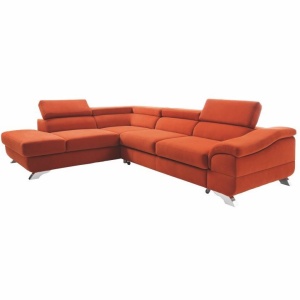 COLTAR LEGAS, MODEL STANGA, CULOAREA TERACOTA, DIN TEXTIL, EXTENSIBIL, SPATIU DEPOZITARE, STIL MODERN, TK - Img 6