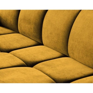 COLTAR MODERN DEOSEBIT, GOMEZ U 330CM, DIN CATIFEA DE CULOARE GALBENA, CONFORT SPORIT, MARS - Img 4