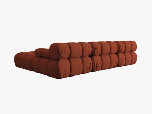 COLTAR MODULAR BELLIS, 4 LOCURI, 282 CM, SCORTISOARA 44, TAPITERIE DIN CATIFEA 3D, DESIGN DEOSEBIT - Img 3
