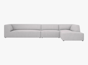 COLTAR MODULAR RUBY, DREAPTA, 5 LOCURI, 366 CM, DIVERSE CULORI SI MATERIALE, DESIGN DEOSEBIT - Img 10